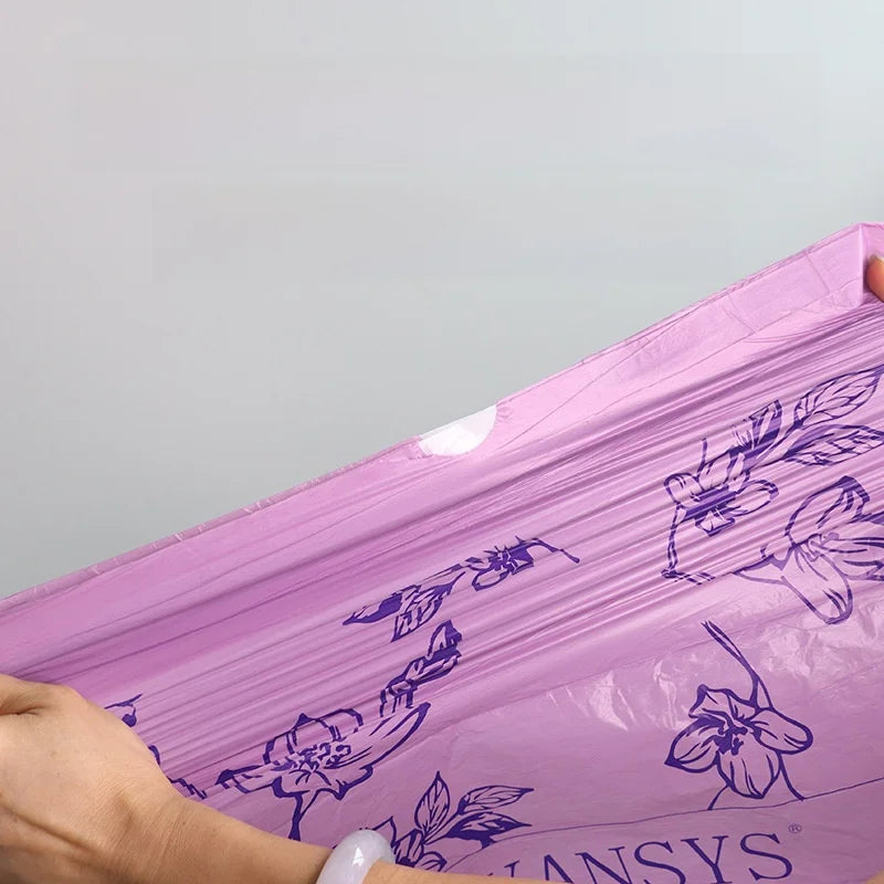 Thickened Drawstring Trash Bag Plastic Purple Home Office Use Drawstring Garbage Bag Eco-Friendly Disposable Household Item